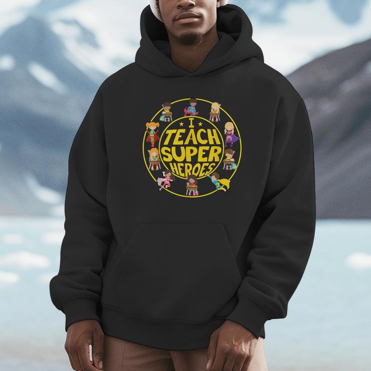 Superhero Teacher I Teach Super Heroes Unisex Hoodie, novelty gifts, funny gifts