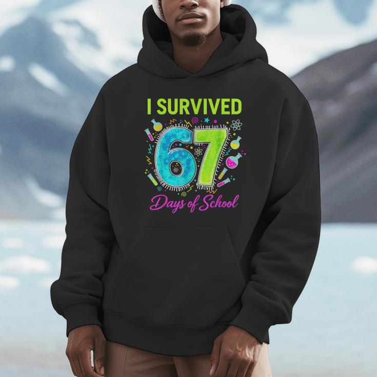 I Survived 67 Days Of School 67 Meme Science Teacher Unisex Hoodie, novelty gifts, funny gifts I Survived 67 Days Of School 67 Meme Science Teacher Unisex Hoodie, novelty gifts, funny gifts