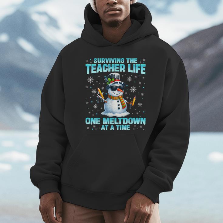 Surviving The Teacher Life Pjs Pajamas Christmas Xmas Teache Unisex Hoodie, novelty gifts, funny gifts Surviving The Teacher Life Pjs Pajamas Christmas Xmas Teache Unisex Hoodie, novelty gifts, funny gifts