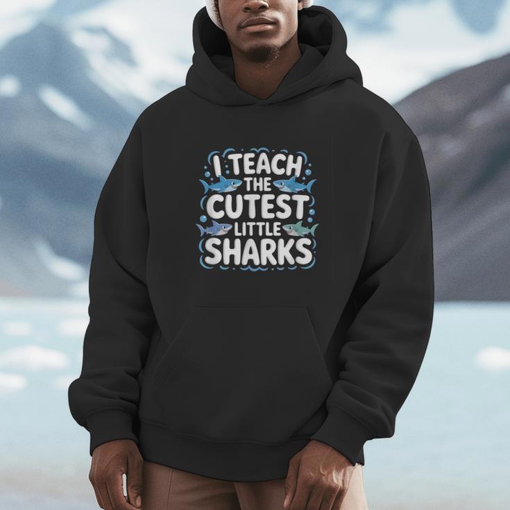 I Teach The Cutest Little Sharks Teacher School Unisex Hoodie, novelty gifts, funny gifts I Teach The Cutest Little Sharks Teacher School Unisex Hoodie, novelty gifts, funny gifts