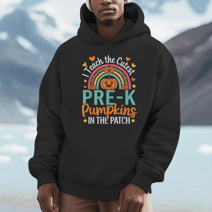 I Teach The Cutest Pre-K Pumpkin Teacher Student Halloween Unisex Hoodie, novelty gifts, funny gifts