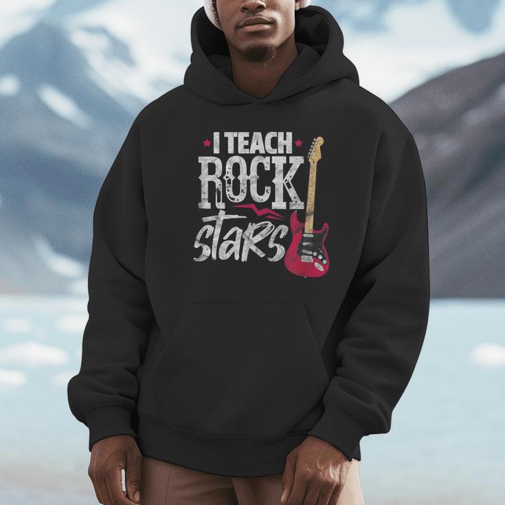 I Teach Rock Stars Music Teacher Guitar Player Unisex Hoodie, novelty gifts, funny gifts I Teach Rock Stars Music Teacher Guitar Player Unisex Hoodie, novelty gifts, funny gifts