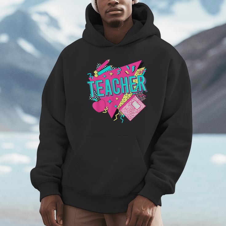 Teacher 90s Retro Colorful Teacher Of The 90s Back To School Unisex Hoodie, novelty gifts, funny gifts Teacher 90s Retro Colorful Teacher Of The 90s Back To School Unisex Hoodie, novelty gifts, funny gifts