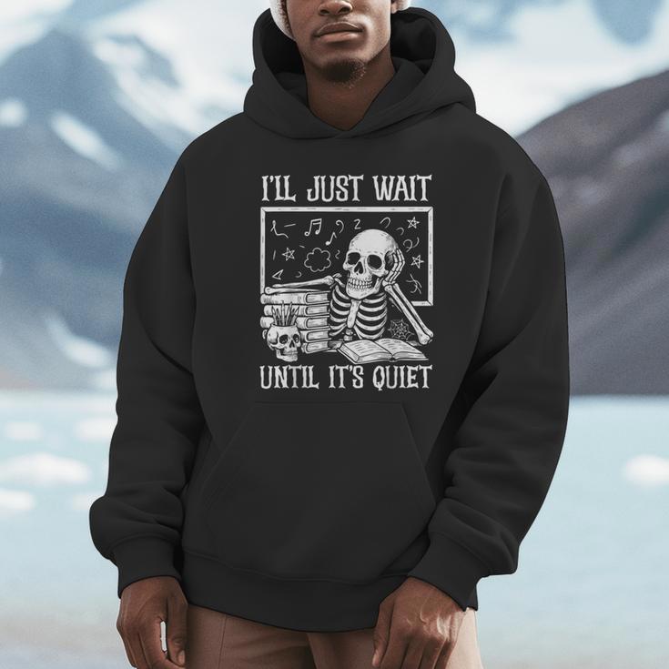 Teacher Halloween Shirt I'Ll Just Wait Until It's Quiet Unisex Hoodie, novelty gifts, funny gifts Teacher Halloween Shirt I'Ll Just Wait Until It's Quiet Unisex Hoodie, novelty gifts, funny gifts