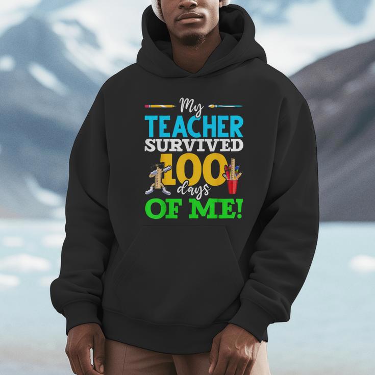 My Teacher Survived 100 Days Of Me Dab 100 Days Of School For Men Women Kids Unisex Hoodie, novelty gifts, funny gifts My Teacher Survived 100 Days Of Me Dab 100 Days Of School For Men Women Kids Unisex Hoodie, novelty gifts, funny gifts