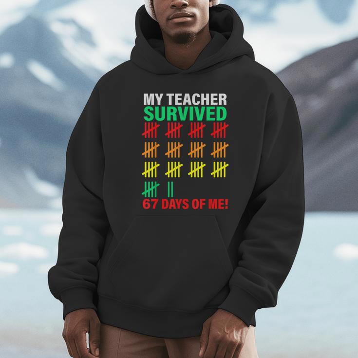My Teacher Survived 67 Days Of Me School Kids Costume Unisex Hoodie, novelty gifts, funny gifts My Teacher Survived 67 Days Of Me School Kids Costume Unisex Hoodie, novelty gifts, funny gifts
