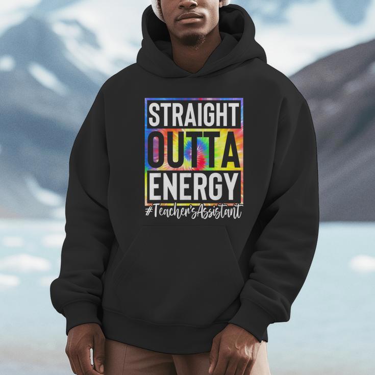 Teacher's Assistant Straight Outta Energy Teaching Tie Dye For Men Women Unisex Hoodie, novelty gifts, funny gifts