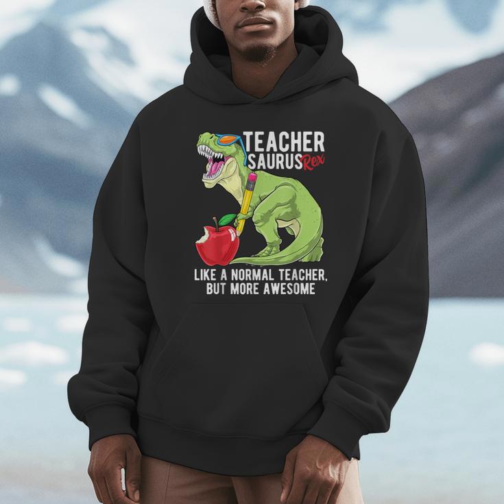 Teachersaurus Rex Dinosaur Like A Normal Teacher Saurus Unisex Hoodie, novelty gifts, funny gifts Teachersaurus Rex Dinosaur Like A Normal Teacher Saurus Unisex Hoodie, novelty gifts, funny gifts