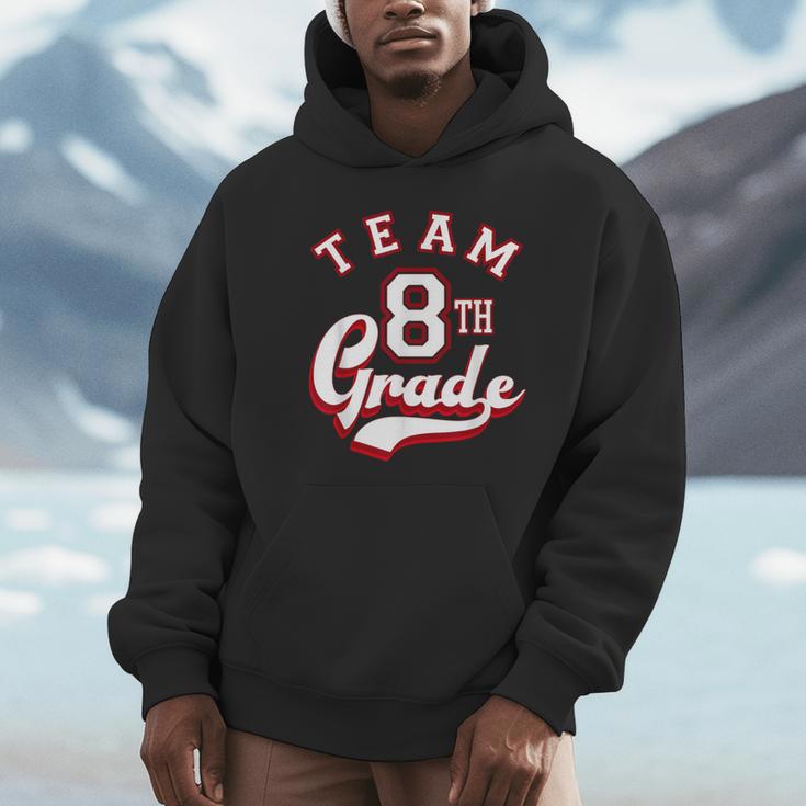 Team 8th Grade Eighth For Teacher Or Students For Men Women Girls Kids Unisex Hoodie, novelty gifts, funny gifts