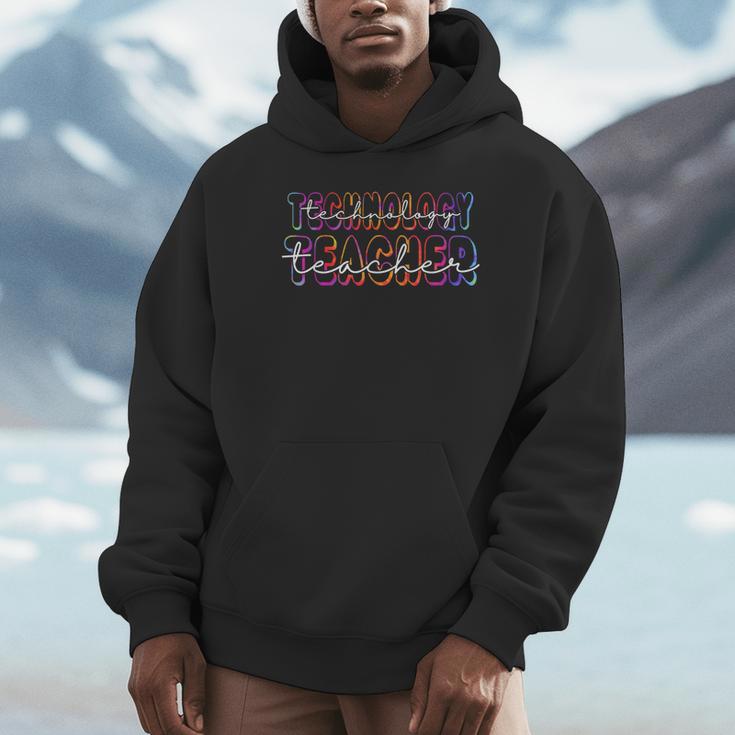 Technology Teacher Student First Day Back To School Tie Dye For Men Women Girls Kids Unisex Hoodie, novelty gifts, funny gifts Technology Teacher Student First Day Back To School Tie Dye For Men Women Girls Kids Unisex Hoodie, novelty gifts, funny gifts