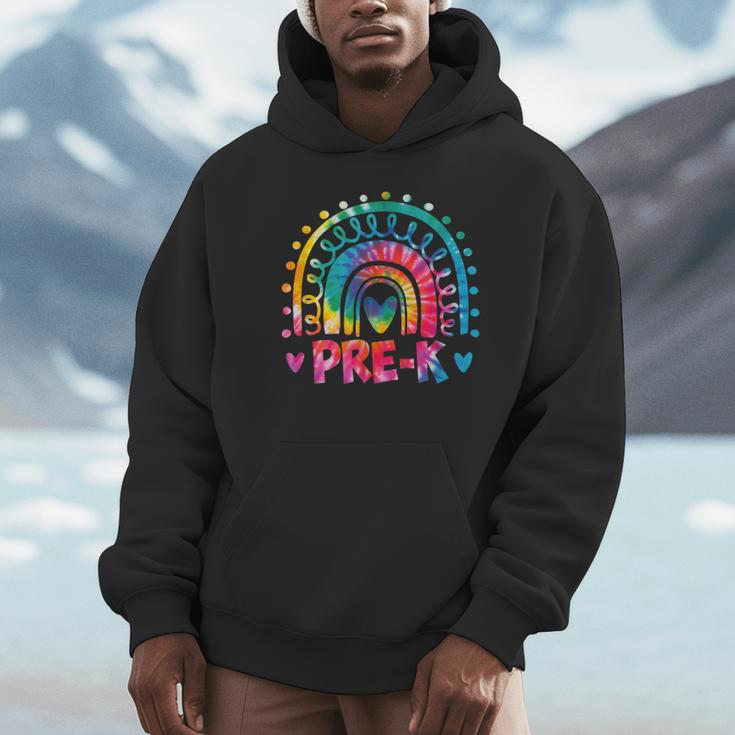Tie Dye Prek Teacher Rainbow Preschool Back To School Girl Unisex Hoodie, novelty gifts, funny gifts Tie Dye Prek Teacher Rainbow Preschool Back To School Girl Unisex Hoodie, novelty gifts, funny gifts