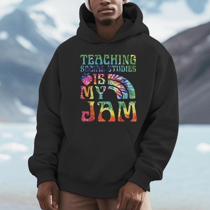 Tie Dye Teaching Social Studies Is My Jam Sunglasses Teacher Unisex Hoodie, novelty gifts, funny gifts Tie Dye Teaching Social Studies Is My Jam Sunglasses Teacher Unisex Hoodie, novelty gifts, funny gifts