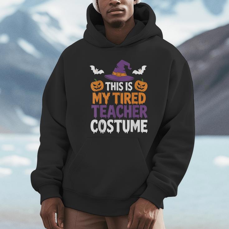 Tired Teacher Costume For Humor Halloween Unisex Hoodie, novelty gifts, funny gifts Tired Teacher Costume For Humor Halloween Unisex Hoodie, novelty gifts, funny gifts