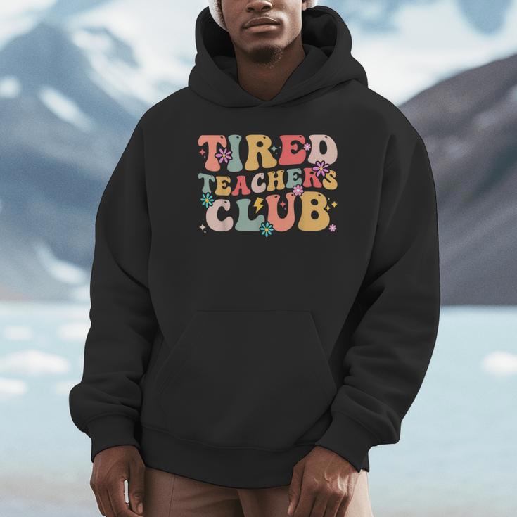 Tired Teachers Club Groovy Teachers Back To School Tee Unisex Hoodie, novelty gifts, funny gifts Tired Teachers Club Groovy Teachers Back To School Tee Unisex Hoodie, novelty gifts, funny gifts