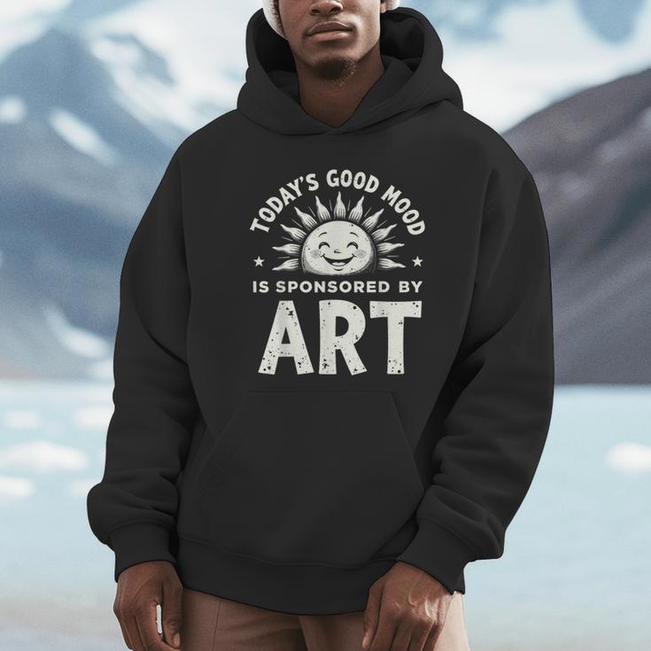 Today’s Good Mood Is Sponsored By Art Teacher Sun Tee Unisex Hoodie, novelty gifts, funny gifts