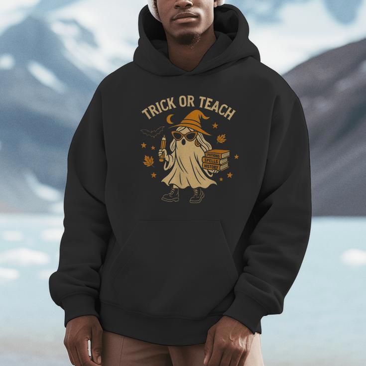 Trick Or Teach Halloween Teacher Unisex Hoodie, novelty gifts, funny gifts