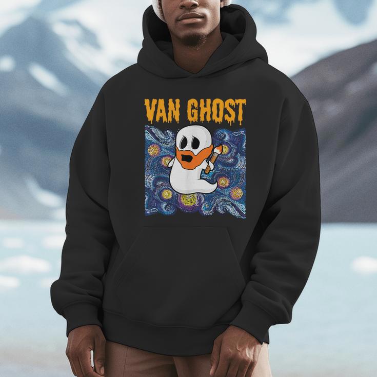 Van Ghost Art Teacher Halloween Van Gogh Starry Night Unisex Hoodie, novelty gifts, funny gifts Van Ghost Art Teacher Halloween Van Gogh Starry Night Unisex Hoodie, novelty gifts, funny gifts