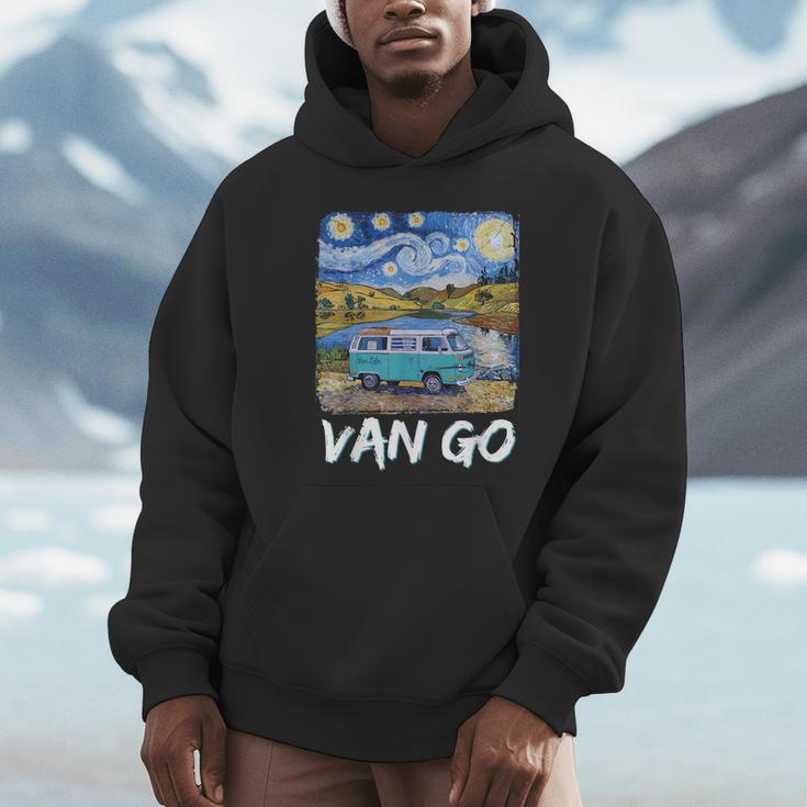 Van Go Retro Vanlife Art Teacher Unisex Hoodie, novelty gifts, funny gifts Van Go Retro Vanlife Art Teacher Unisex Hoodie, novelty gifts, funny gifts