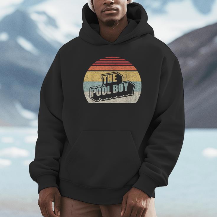 Vintage Retro The Pool Boy Unisex Hoodie, novelty gifts, funny gifts