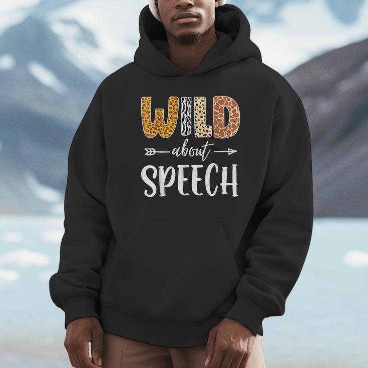 Wild About Speech SLP Leopard Teacher Back To School Kids Unisex Hoodie, novelty gifts, funny gifts Wild About Speech SLP Leopard Teacher Back To School Kids Unisex Hoodie, novelty gifts, funny gifts