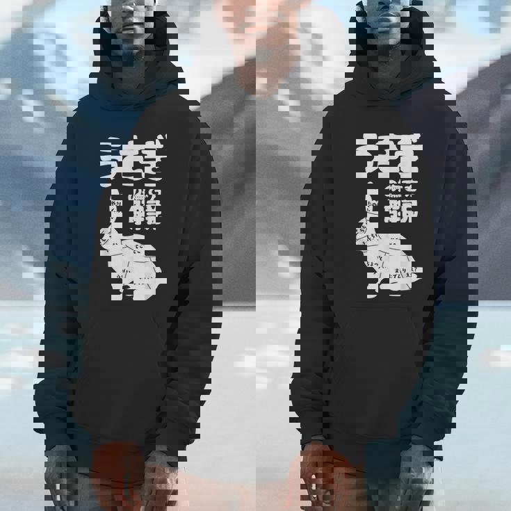 うさぎの撫で方解説 ウサギ好き うさぎ好き うさぎの飼い主 ウサギ飼い おもしろ うさぎ 兎 パーカー