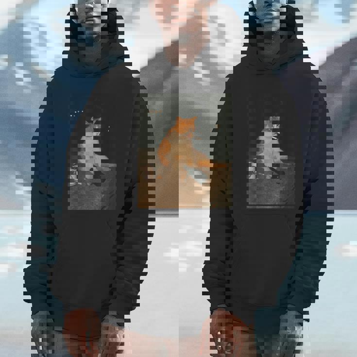 おもしろタバコ 子猫 喫煙 バカ ミーム ブレイン パーカー