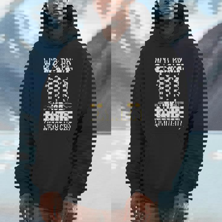 なぜ走るの だからもっと食べられるラーメンマラソン パーカー