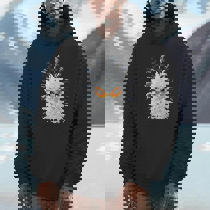 アクリル画アート ヘビクイワシ デザイン 長袖tシャツ パーカー