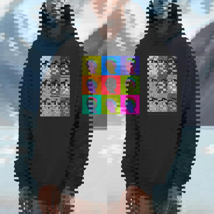 エリザベス 9 正方形タイル ポップアート イギリスの女王 パーカー