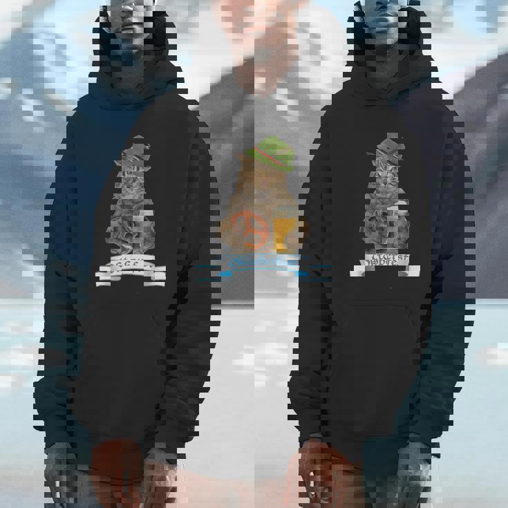 オクトーバーフェスト 猫 ドイツビール 長袖tシャツ パーカー