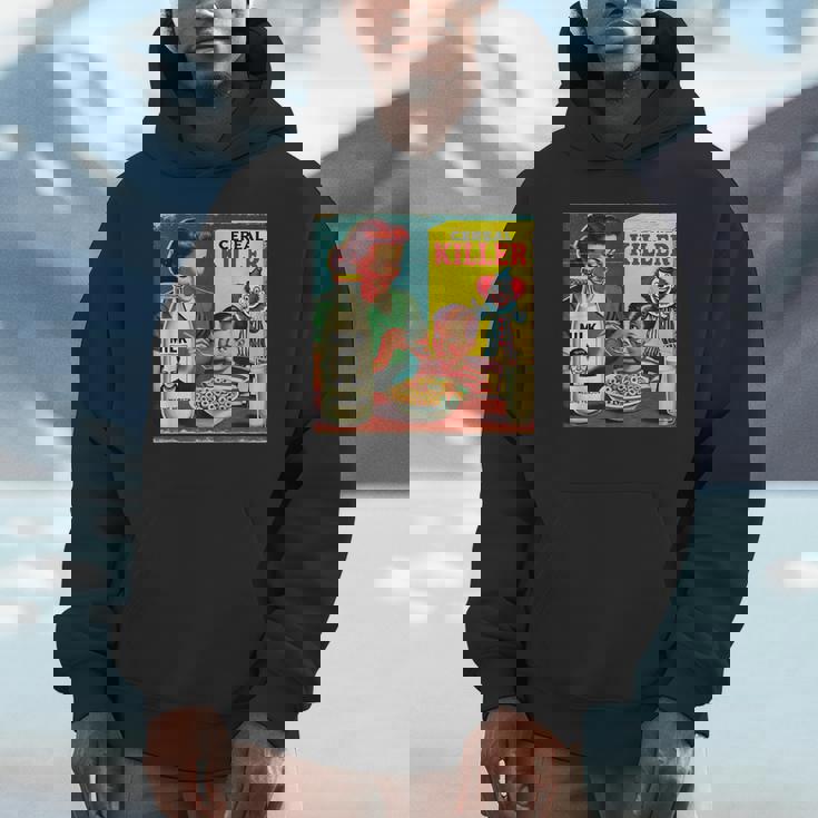 シリアルシリアルキラー音声しゃれミッドセンチュリー広告ユーモア パーカー