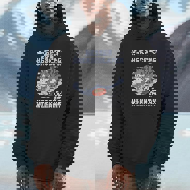 スリープシャツ猫、面白い、ドイツ語で パーカー