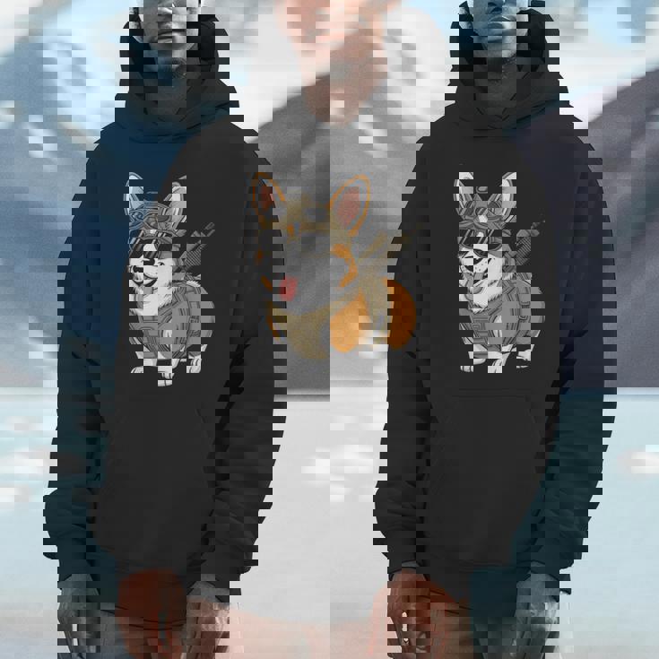 タクティカル コーギー 犬種 戦士 動物 しゃれ ミーム パーカー