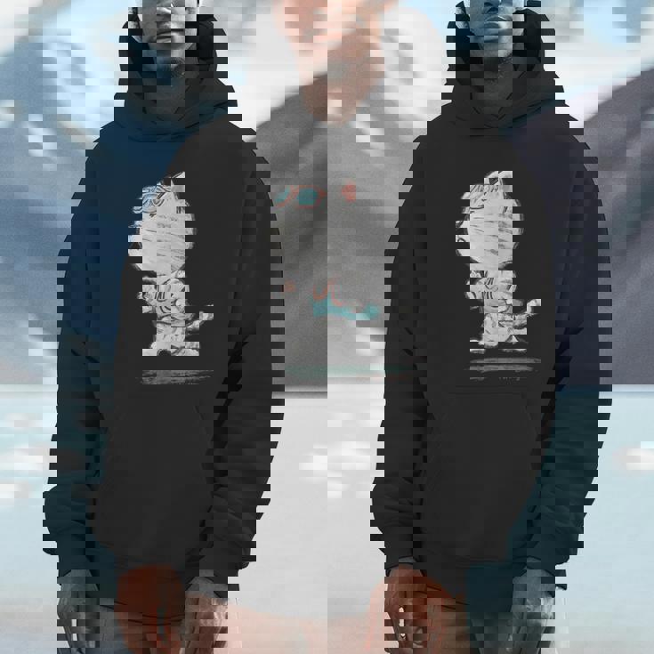 ネコ ねこ ランニング 子猫 ペット おもしろ 動物 ランナー イラスト パーカー