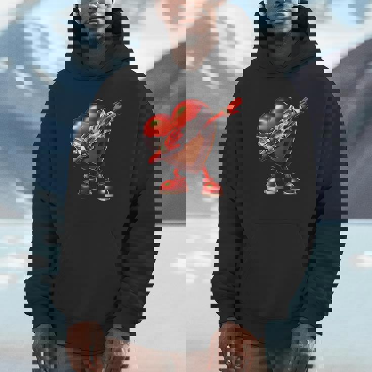 バレンタインデー チョコレート ハート ダビングデザイン パーカー