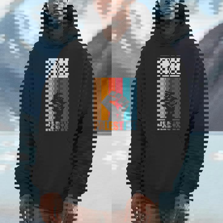 パレスチナ人のためのフリーパレスチナのレトロなビンテージデザイン 長袖tシャツ パーカー