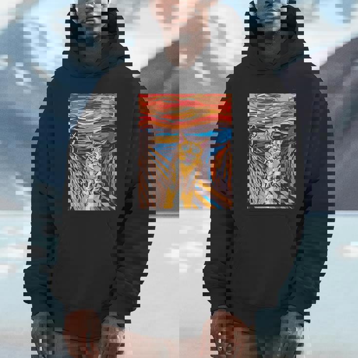 ファニー タビーキャット 絵画 ムンクの叫び パロディ パーカー