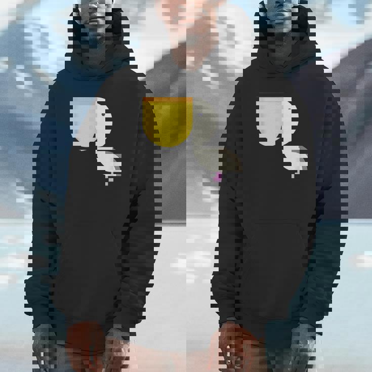 ペリカン アニマル イラスト ミニマル 図案 シンプル ユニセックス ギフト パーカー