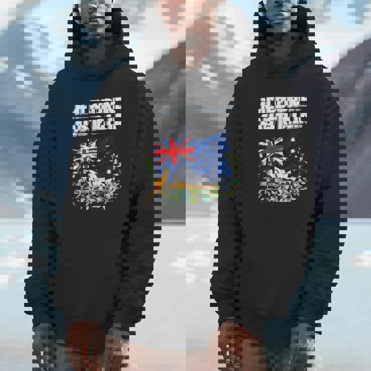 メルボルン オーストラリア お土産 オーストラリア国旗 カンガルーコアラ パーカー