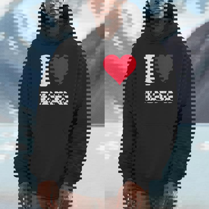 レッドハート I Love Hana パーカー