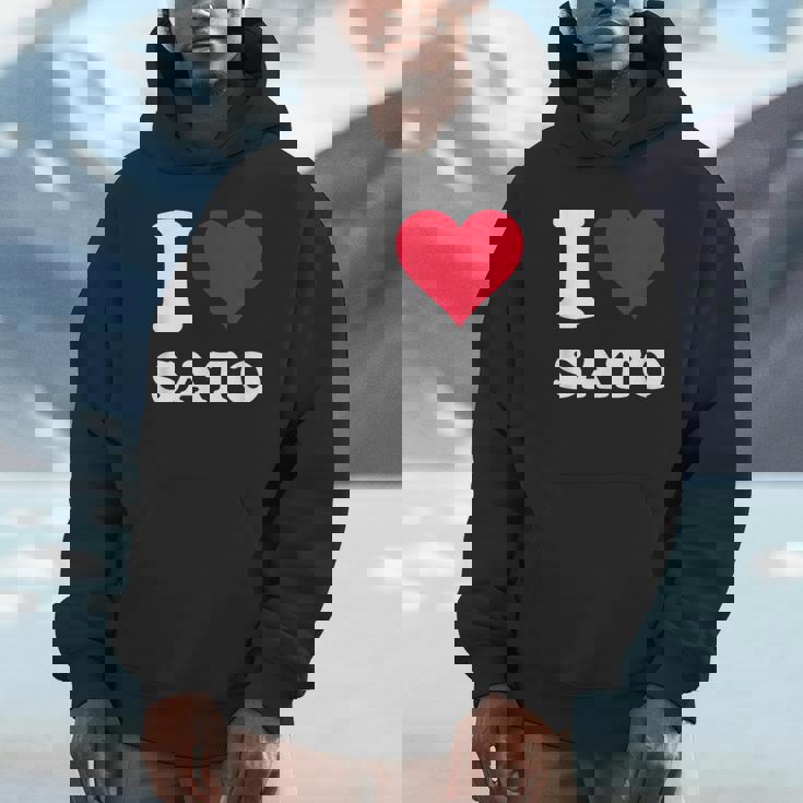 レッドハート I Loveato パーカー