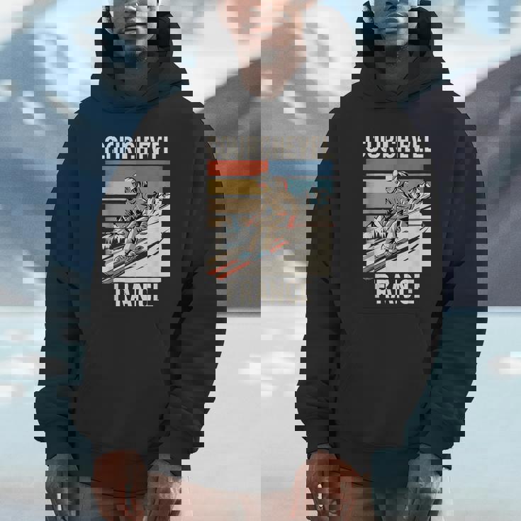 レトロ スキー クールシュベル フランス フランス スキー リゾート 楽しい パーカー