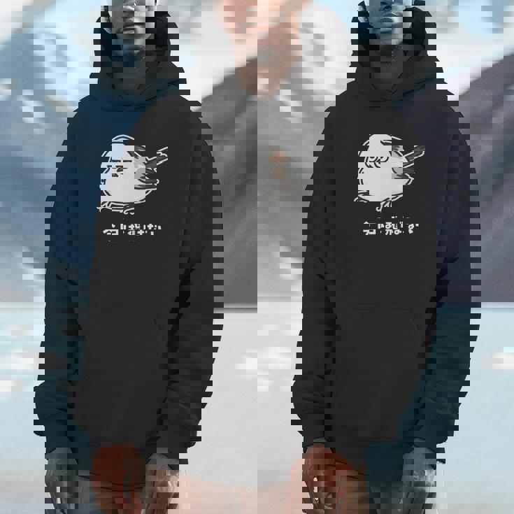 今日は飛ばない やる気ゼロなシマエナガ イラスト 長袖tシャツ パーカー