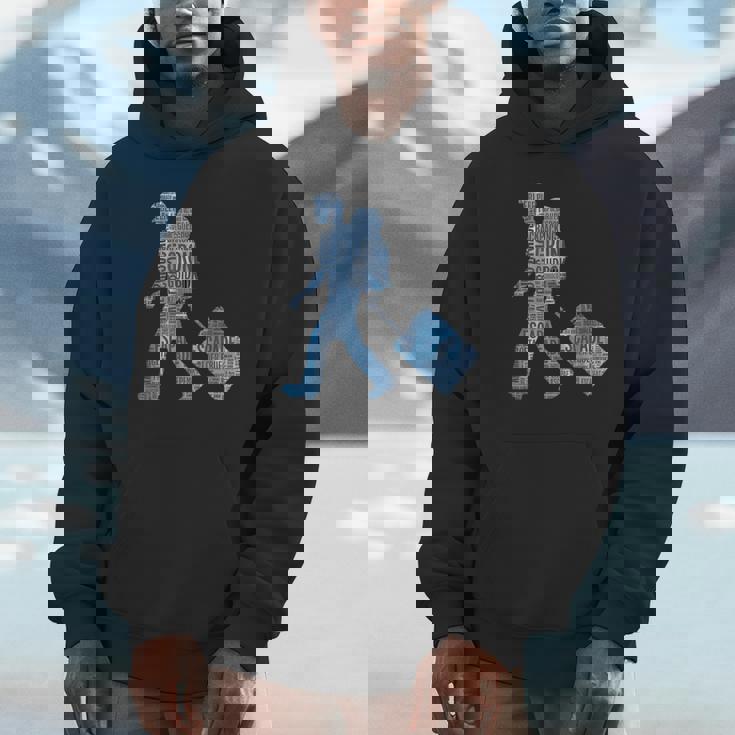 旅への冒険心を抱くシルエットデザイン 世界を巡る旅人たち パーカー