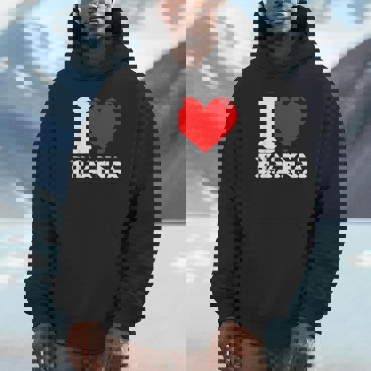 私はハナという名前が大好きです パーカー