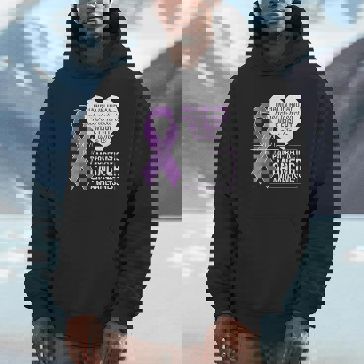 膵臓がん啓発 ハートトゥハート パープルリボン パーカー