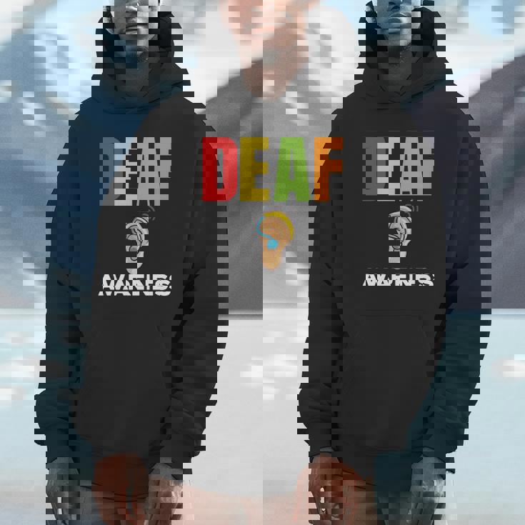 補聴器 耳障がいサポート 聴覚障害者への意識 長袖tシャツ パーカー