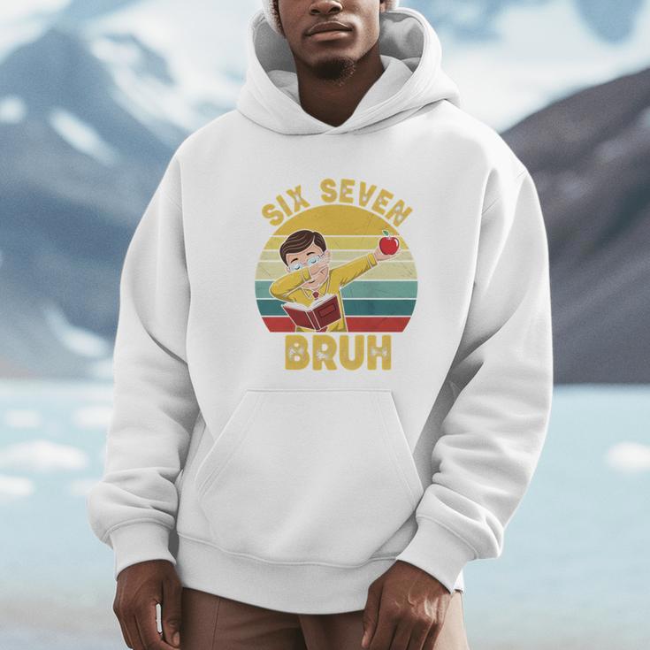 67 Meme Six Seven Bruh Retro Dabbing Teacher School Unisex Hoodie, novelty gifts, funny gifts 67 Meme Six Seven Bruh Retro Dabbing Teacher School Unisex Hoodie, novelty gifts, funny gifts