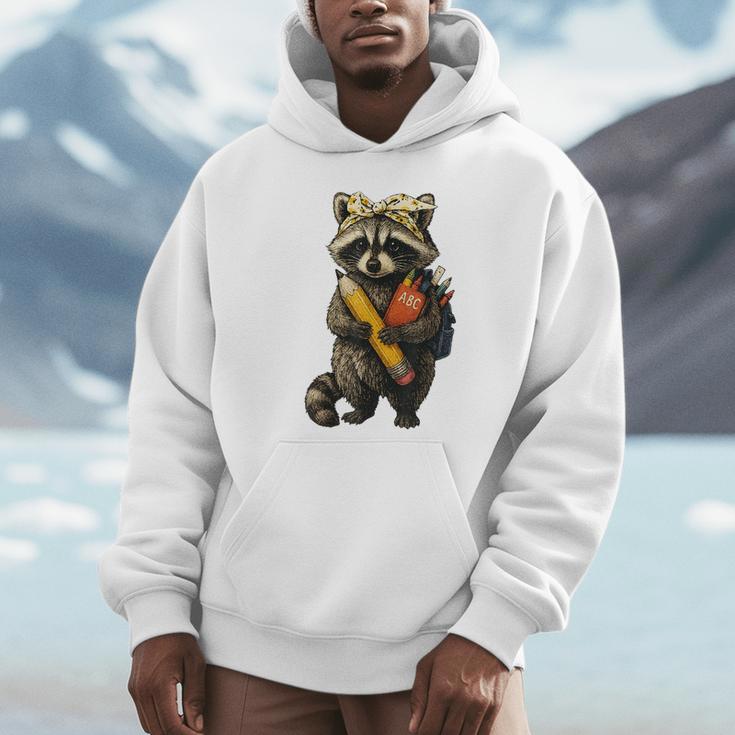 Back To School Raccoon Teachers Student Kids Unisex Hoodie, novelty gifts, funny gifts Back To School Raccoon Teachers Student Kids Unisex Hoodie, novelty gifts, funny gifts