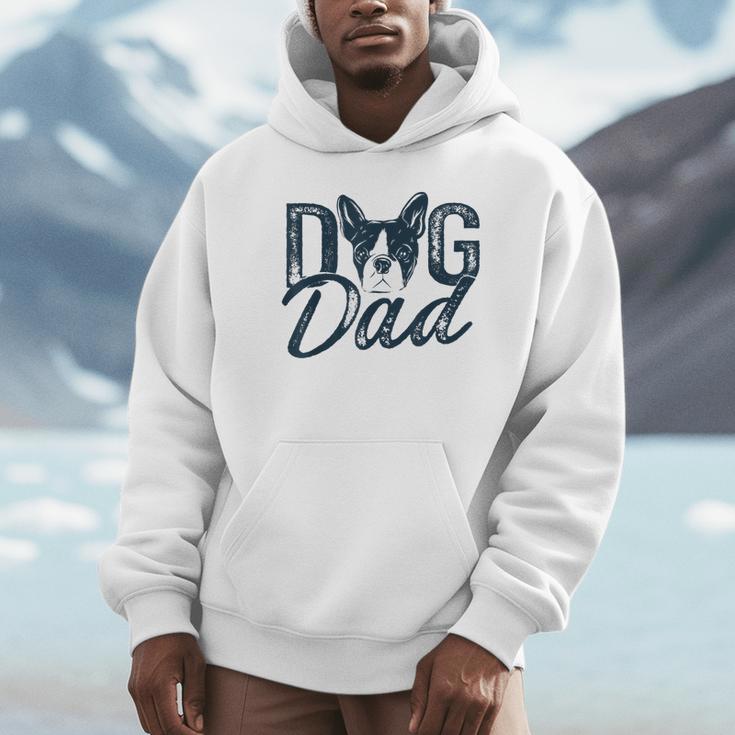 Boston Terrier Dog Dad Unisex Hoodie, novelty gifts, funny gifts